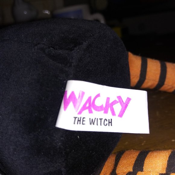 Vtg WACKY The Witch Stuffed Bean Cuddle Wit Halloween Plush Toy Shanghai Elcee - Picture 8 of 10